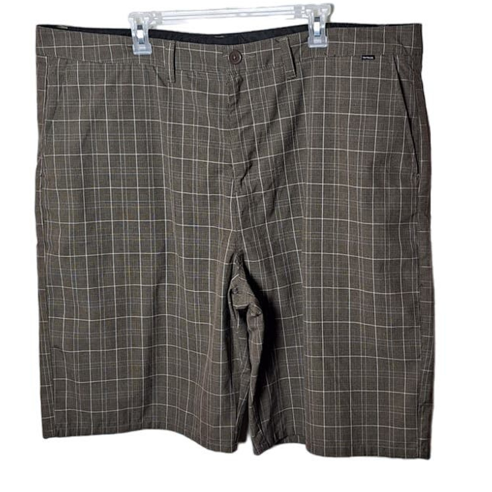 Hurley Men's Plaid Khaki Shorts
